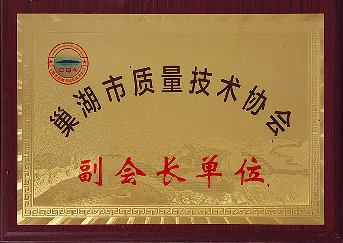 巢湖市質量技術協(xié)會副會長單位